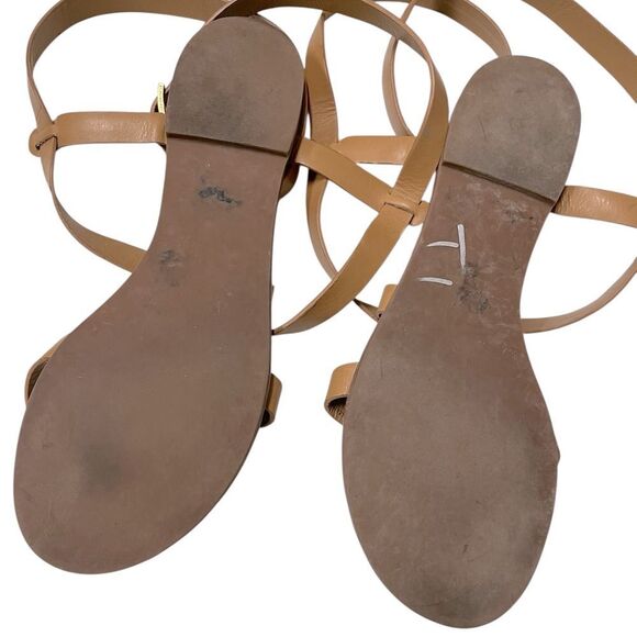 Tory Burch Brown Gladiator Strappy Sandals Size 9.5 - Picture 10 of 12
